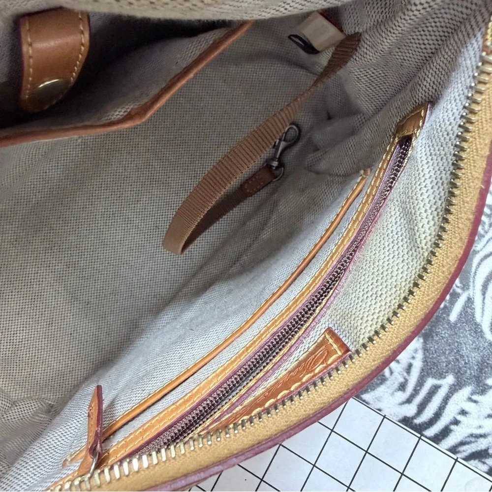 Dooney & Bourke Ostrich Quill Embossed Hobo Bag